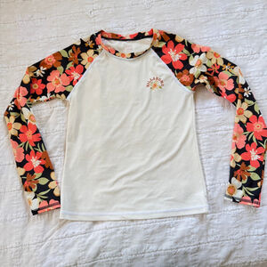Billabong | Girls' Wildflower Long Sleeve Rashguard | Multicolor • Size: 14/ XS